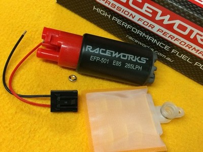 Raceworks EFP-501 High pressure Universal intank fuel pumps x 2 340 LPH E85 safe