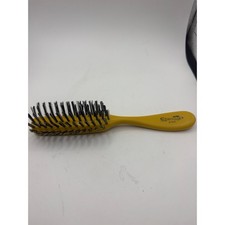 Vintage Hairbrush Spornette Retro 398 Great Cond yellow