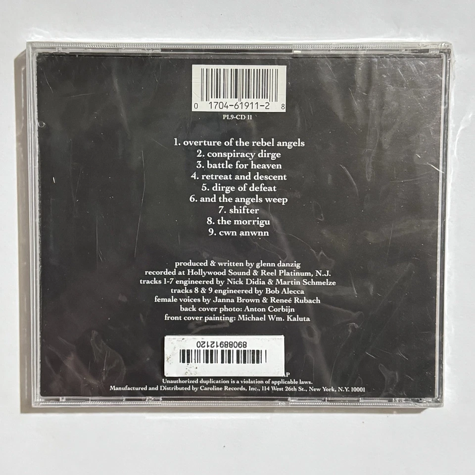 Glenn Danzig BLACK ARIA CD 💿 OG Gothic ✨ The Misfits Samhain Punk Rock - Image 2 of 2