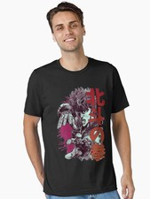 T-shirt nera Anime Jojos Kenshiro 02 stile giapponese taglia S-5XL