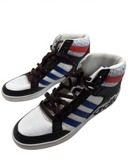 Adidas Hard Court High Top Sneakers White Black FV5463 Men Size 12