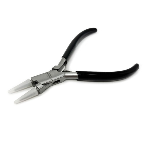 Nez Rond Pinces Nylon Mâchoires non-Marquant Fabrication de Bijoux Fil Travail - Photo 1 sur 3