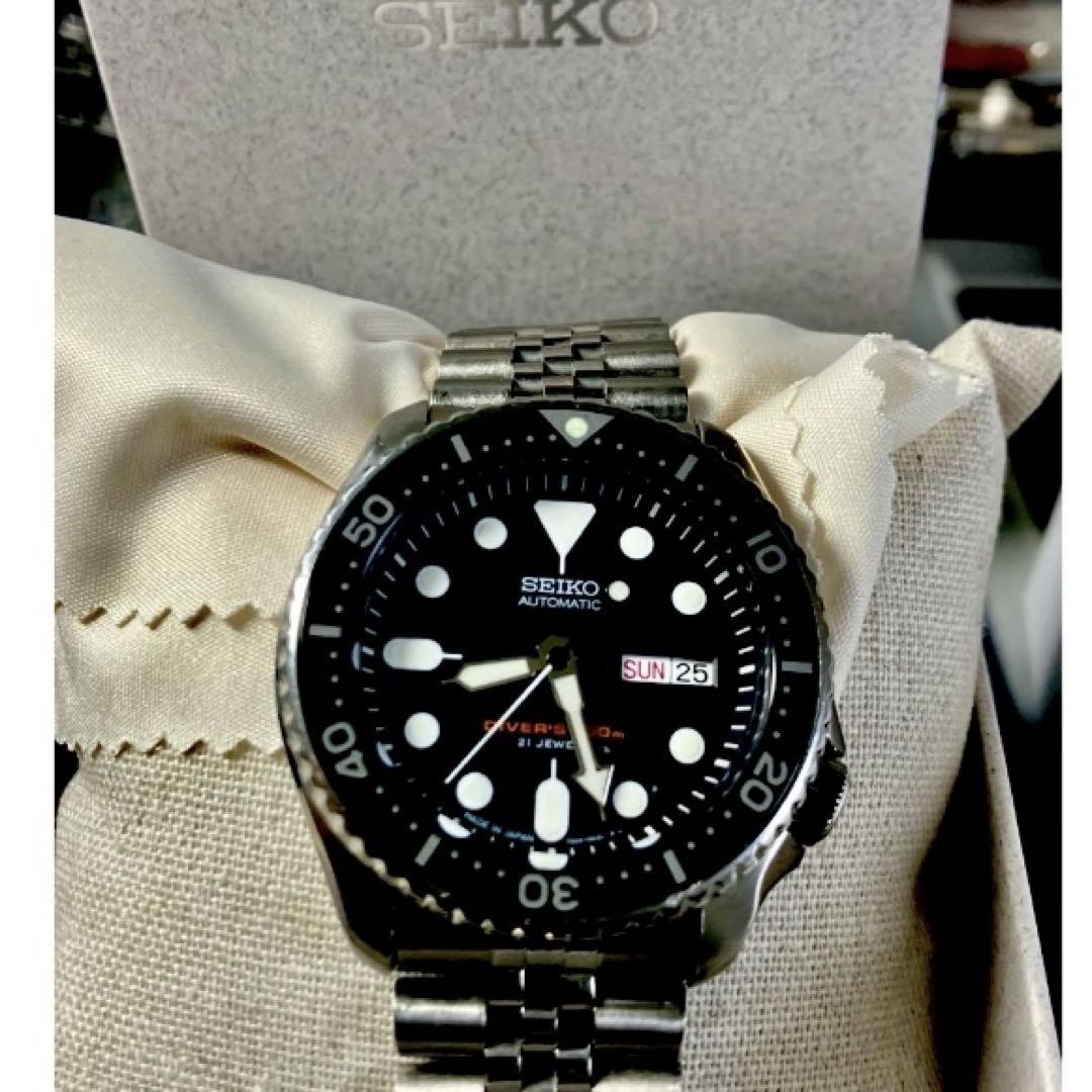 セイコー　skx007j1 7s26-0020 日本製 Seiko SKX007J1 Japan 7S26 0020 Black Boy Diver 42mm Auto