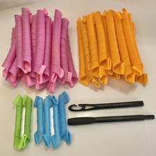 Curlformers Extra Long Wide Spiral Curls Heatless Kit 43 Curlers 1 Hooks