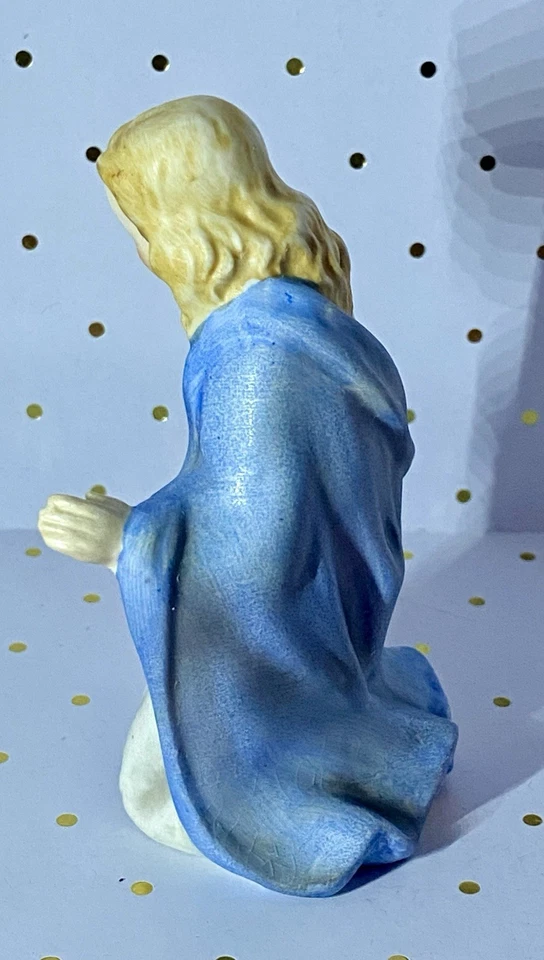 Vintage 1958 Goebel Nativity Joseph Mary Baby Jesus & Lamb W. Germany Christmas - Image 4 of 4