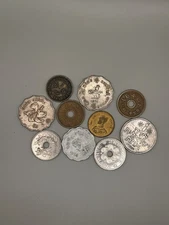 15 Random Asian Coins Lot – Mixed World Coins –