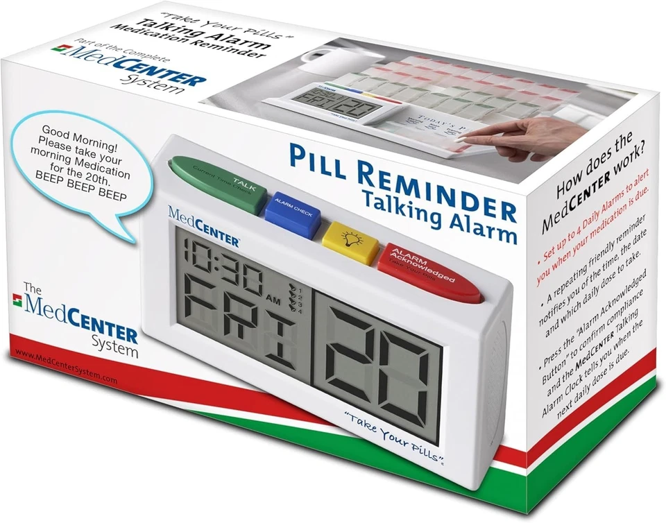 Talking Alarm Clock for Medication Reminder - Image 4 of 4