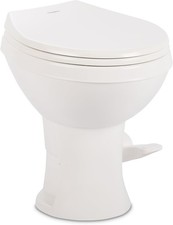 Model 400 Essential RV Toilet   Round Lightweight Plastic Bowl