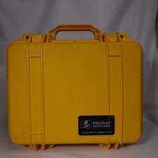 Pelican 1400 Case Yellow Waterproof w/ Foam