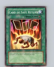 Yu-Gi-Oh TCG Card Of Safe Return SD2-EN018 1st Edition Common Card Played MP