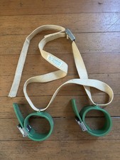 Vintage Handcuffs J.T. Posey Co. Plastic Restraint No Key Twice As Tough Cuffs