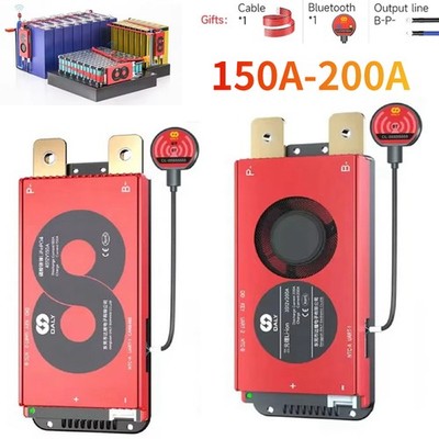 DALY 3S-20S 12V-72V 150/200A BMS Li-ion Lifepo4 w/Balance Bluetooth Module SP