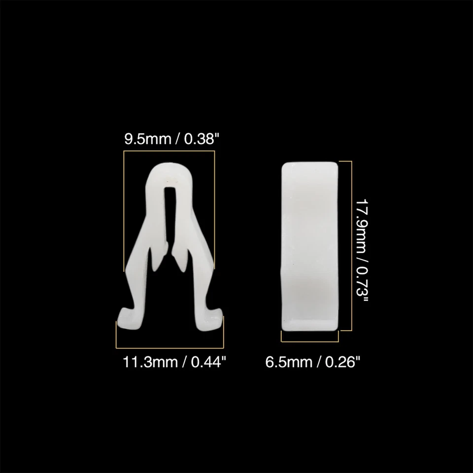 Clip de bisel interruptor de nailon de plástico blanco 30 piezas para Toyota para Lexus 90467-10203 Foto 3 de 4