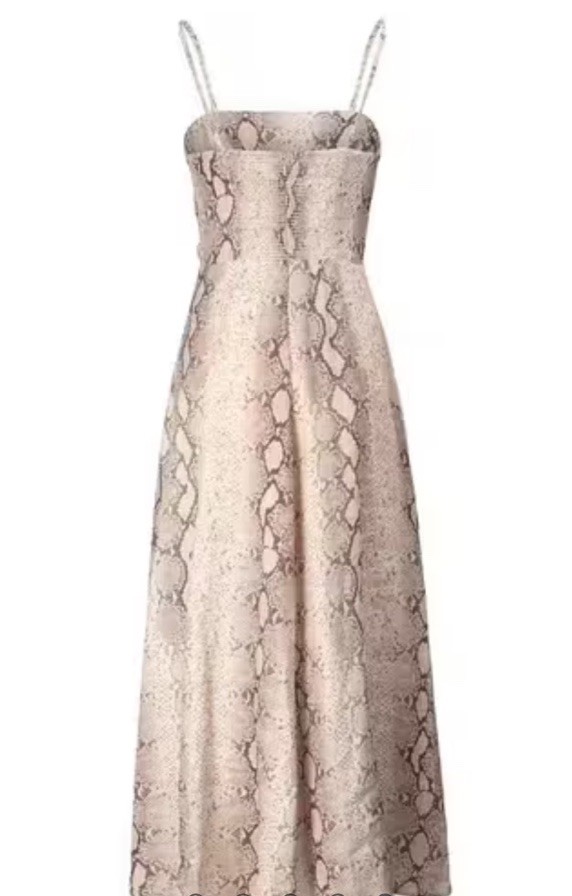 ZIMMERMANN BELLITUDE PYTHON SNAKE MIDI DRESS ANIM… - image 5
