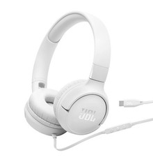 JBL Tune 520C USB-C, Hi-Res wired on-ear headphones WHITE