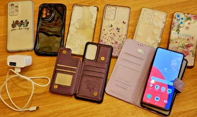 Samsung Galaxy A52 5G, VIOLET, 128GB, Dual Sim (Unlocked) & cases - Image 1 of 4