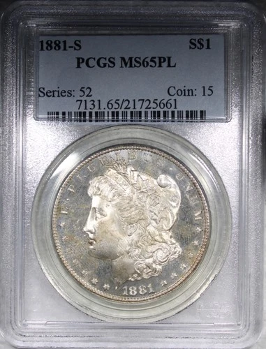 1881-S Morgan Dollar PCGS MS65PL PROOF-LIKE DOLLAR