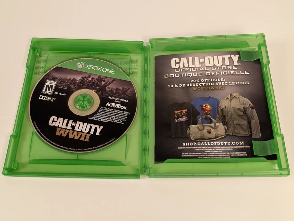 Call of Duty WWII (Microsoft Xbox One, 2017) World War 2 Tested Works Great ⬅️🔥 - Image 3 of 4