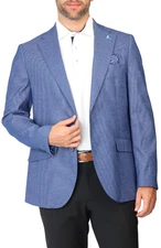 Tailorbyrd Sport Coat, Tailorbyrd True Blue Tonal Dobby Sport Coat, M24909J, 44R