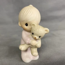 Jonathan David Precious Moments Enesco Boy with Teddy Bear Figurine E-9278