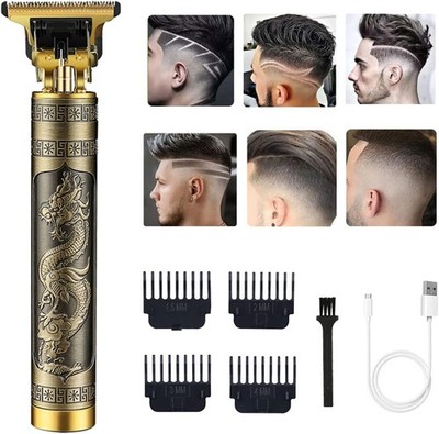 Professional Hair Clippers for Men T-Blade Zero Gapped Cordless Trimmer Edger US
