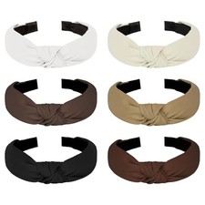 Knotted Headband for Women Non-slip Head Bands Top Knot Headbands Color A