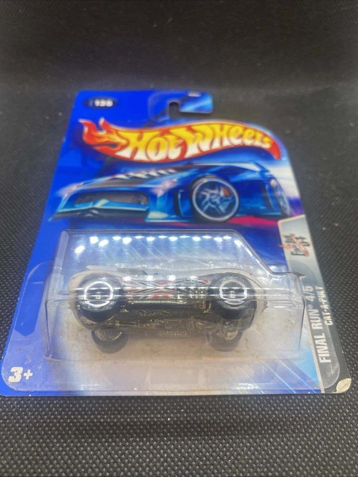 Hot Wheels Diecast 2004 #136 Cat-A-Pult Final Run Long Card - New - Image 4 of 4