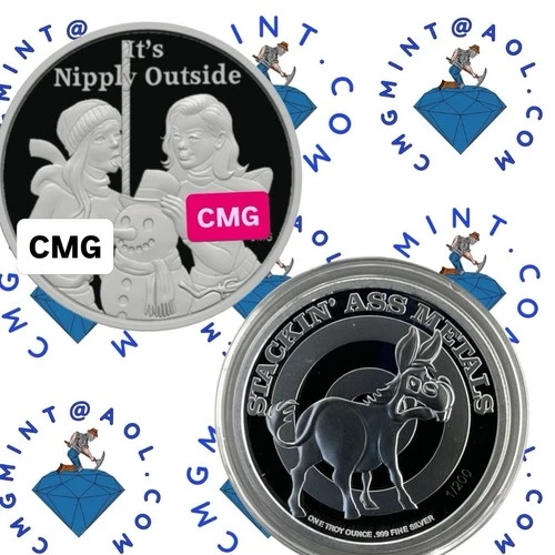 Its Nipply Outside Prooflike 1 Oz 999 Silver CMG Mint Girls Just Wanna Have Fun