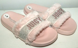 JUICY COUTURE JC-STEADY SLIPPERS SLIDES BLUSH WOMEN SIZE 7M GIFT IDEA | eBay