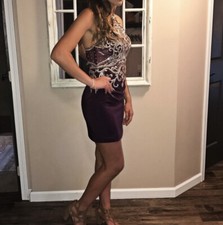 homecoming purple dress