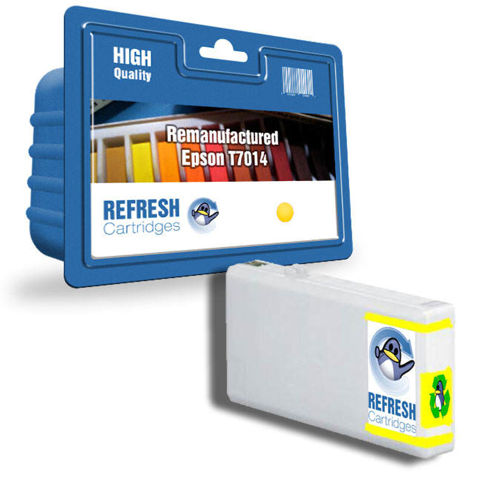 Refresh Cartridges Yellow T7014 Ink Compatible With Epson Printers
