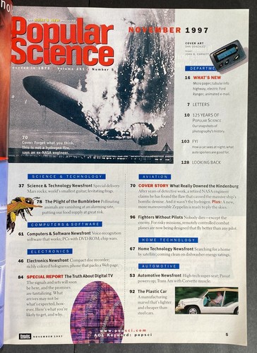 (4) POPULAR SCIENCE Magazine ~ 120th Anniv./Skunk Works/Enola Gay/Hindenburg - Picture 3 of 9