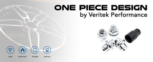 Set Of 4 Chrome OE Style Wheel Locks 12x1.5 for Toyota Highlander RAV4 Tacoma - Picture 5 of 7