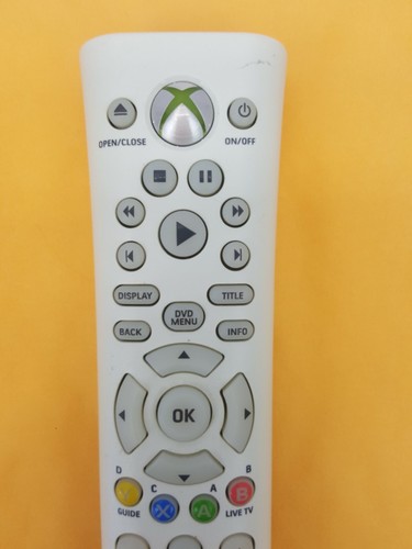 Genuine Microsoft Xbox 360 Media DVD Remote Control - Foto 2 di 6