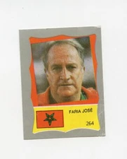 #TN24442 FARIA JOSE 1986 Reyauca SILV ER VARIANT Rare Sticker