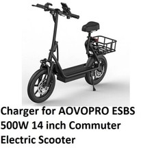   power supply battery charger for Aovopro ESBS 500w 14 inch electri scooter   
