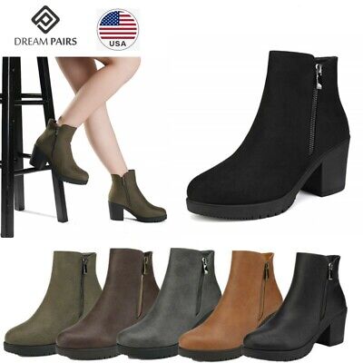 DREAM PAIRS Womens Winter Ankle Boots 