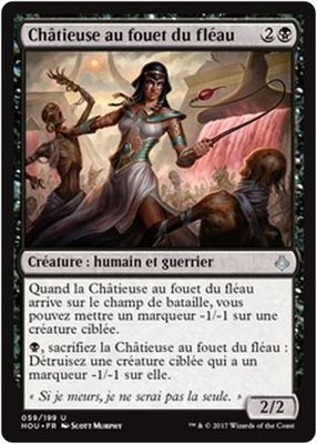 MTG Magic HOU - (x4) Banewhip Punisher/Châtieuse au fouet du fléau, French/VF