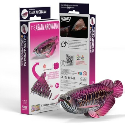 Asian Arowana 3D Cardboard Model Kit Eugy New