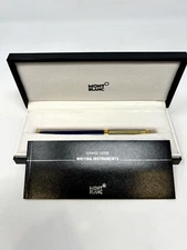 Montblanc Noblesse Oblige Blue & Gold 14kt Med. Nib 585 in Box Made in Germany