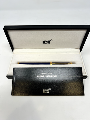 Montblanc Noblesse Oblige Blue & Gold 14kt Med. Nib 585 in Box