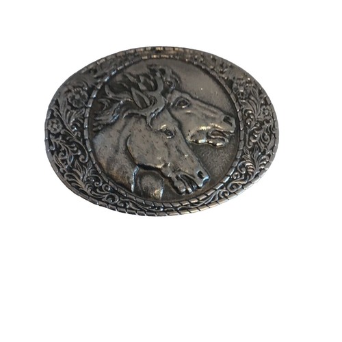 Unicorn Belt Buckle Vintage 1976 Indiana Metal Craft Dege  display picture 3
