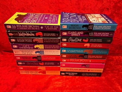 19 Rita Mae Brown & Sneaky Pie Brown Books Krimis Katzenkrimis Romane Bücher