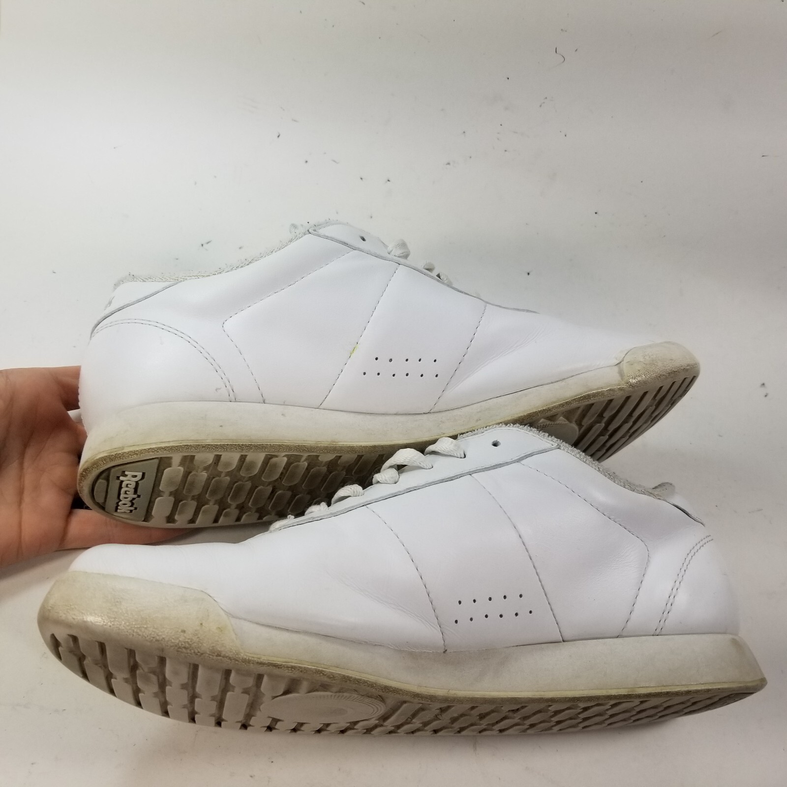 Reebok Womens Classic White Lace Up Low Top Sneaker Shoes Size 8 thumbnail 8
