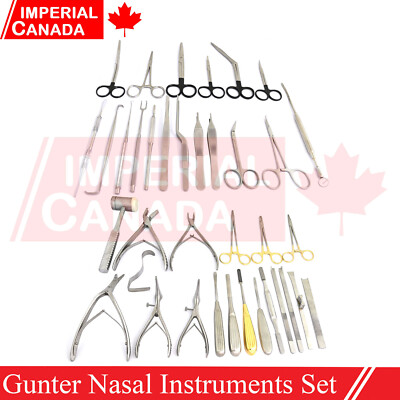 48 Pcs Gunter Nasal Instruments Set Medical Nose Surgery ENT Plastic DS ...