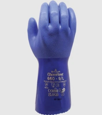 Showa Atlas 660 Gloves, Triple-Dipped PVC Coated, (1 Pair)