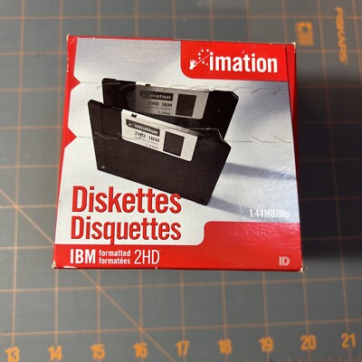 Vintage Pre-Sony Imation 3.5'' Floppy Disk Diskettes 2HD Sealed 20 Pack MINT