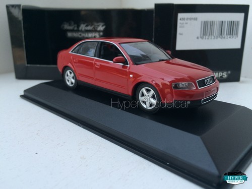 MINICHAMPS 1/43 AUDI A4 B6 3.0 2000 RED ART.430010102 - Picture 4 of 6
