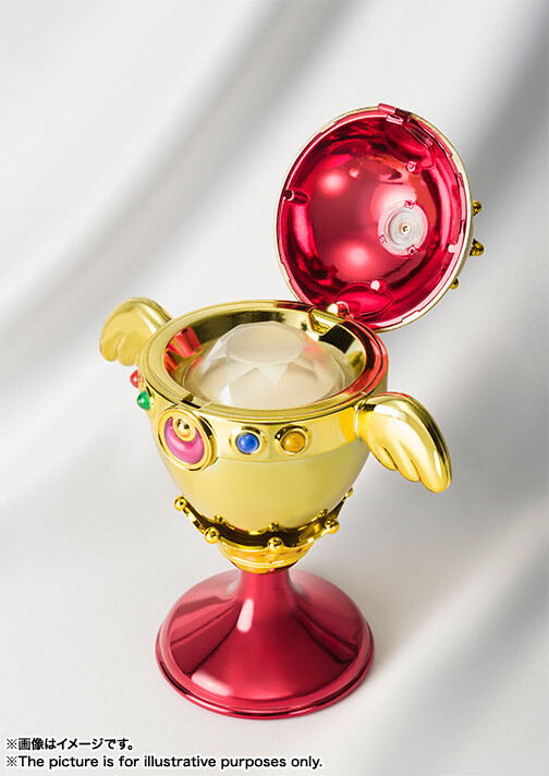 RARE Sailor Moon Pink Moon Rainbow Moon Chalice Proplica Bandai