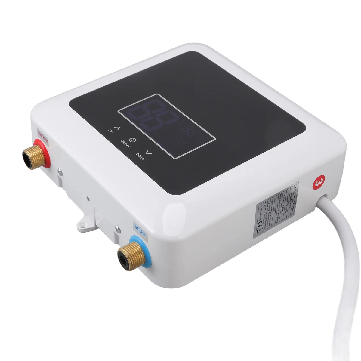 Black)Tankless Water Heater 220V 30 To 55 Degree Electric Water Heater For  | eBay
